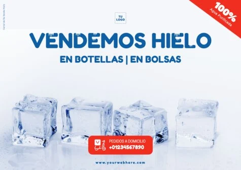 Edita un cartel de hielo