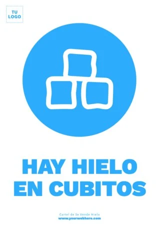 Edita un cartel de hielo