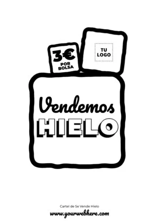 Edita un cartel de hielo