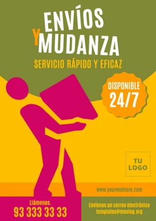 Editar un cartel de mudanzas