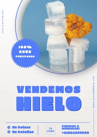 Edita un cartel de hielo
