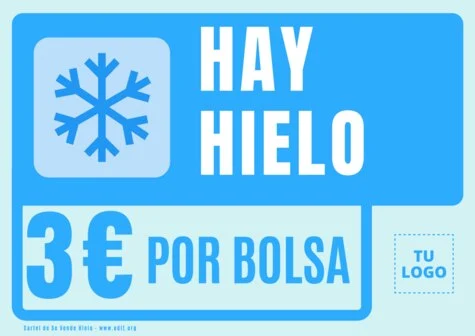 Edita un cartel de hielo