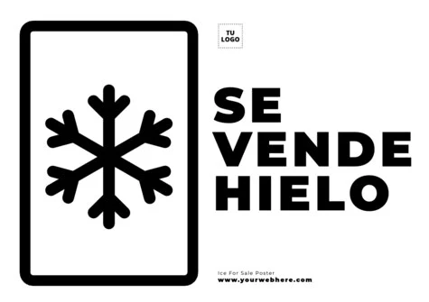 Edita un cartel de hielo