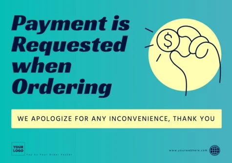Edit a payment sign