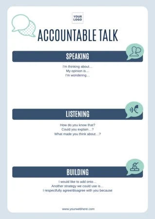 Edit an accountable talk poster