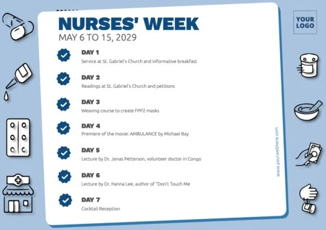 Edit a Nurses Day flyer