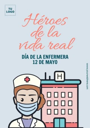 Edita un flyer del Día Internacional de los Enfermeros