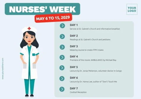 Edit a Nurses Day flyer