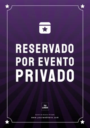 Edita un letrero Privado