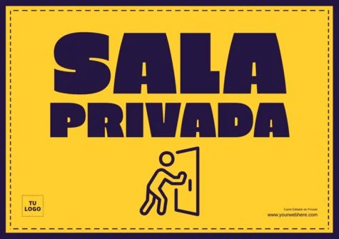 Edita un letrero Privado