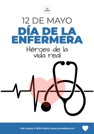 Edita un flyer del Día Internacional de los Enfermeros