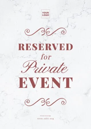 Edit a Private poster