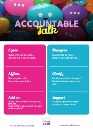 Edit an accountable talk poster