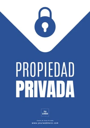 Edita un letrero Privado