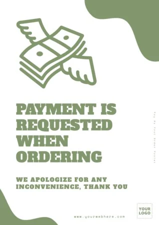 Edit a payment sign