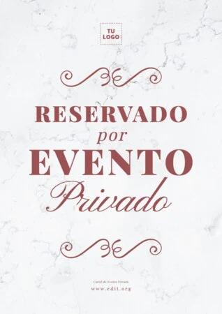 Edita un letrero Privado