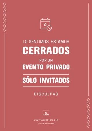 Edita un letrero Privado