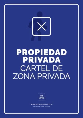 Edita un letrero Privado