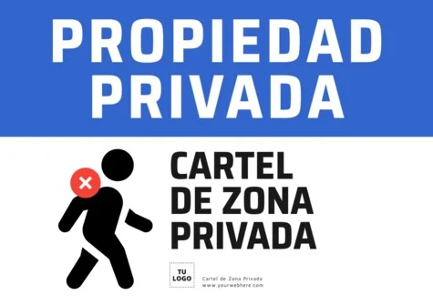 Edita un letrero Privado