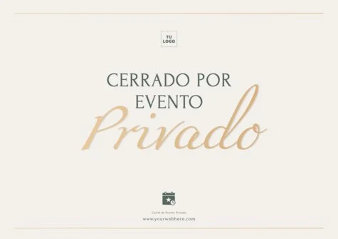 Edita un letrero Privado