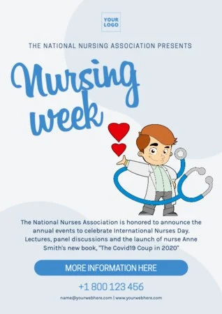 Edit a creative poster on Nurses Day