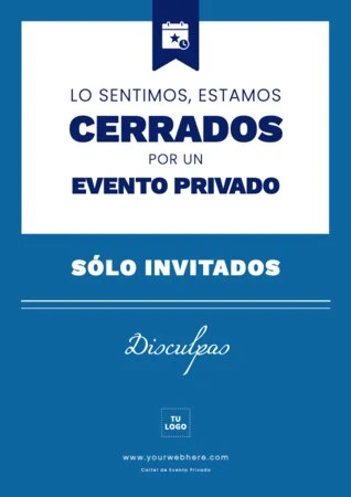 Edita un letrero Privado