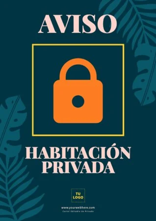 Edita un letrero Privado