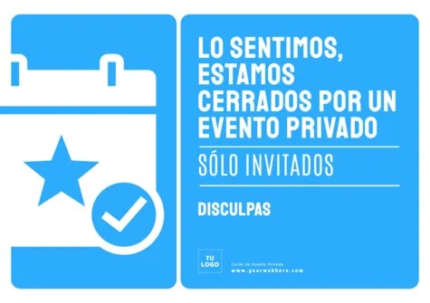 Edita un letrero Privado