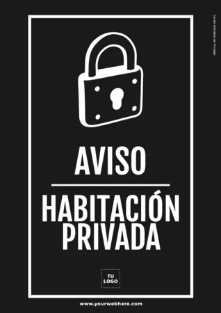 Edita un letrero Privado