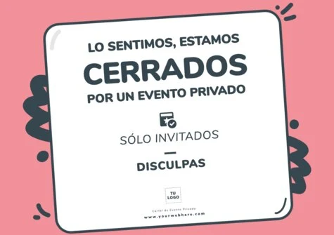 Edita un letrero Privado