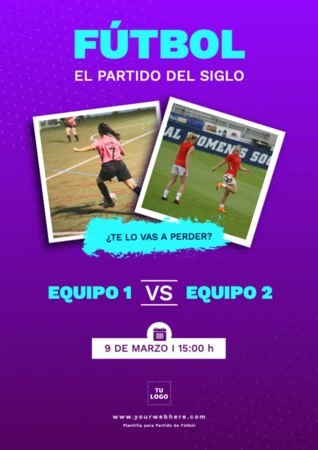 Edita carteles de partidos