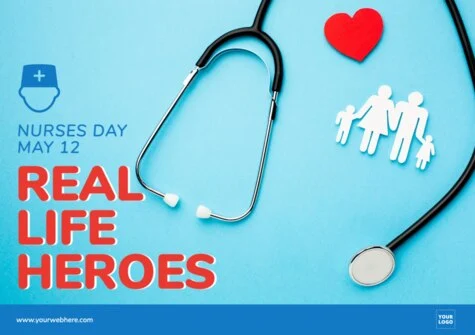 Edit a creative poster on Nurses Day