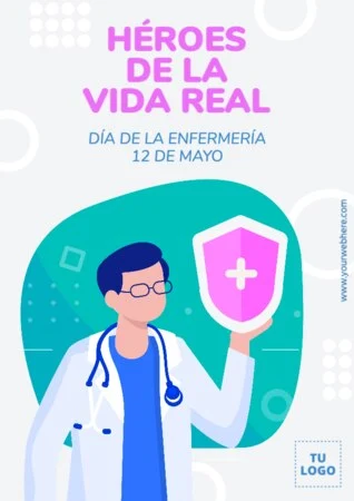 Edita un flyer del Día Internacional de los Enfermeros