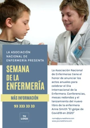 Edita un flyer del Día Internacional de los Enfermeros