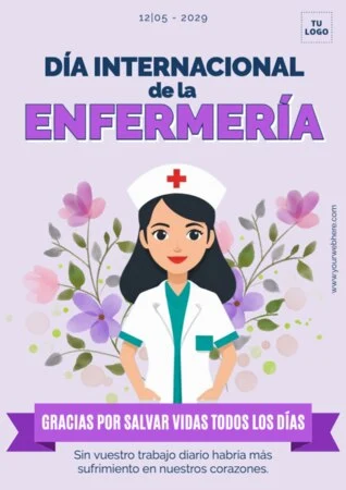 Edita un flyer del Día Internacional de los Enfermeros