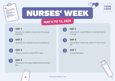 Edit a Nurses Day flyer