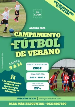 Edita una plantilla de campamento de verano