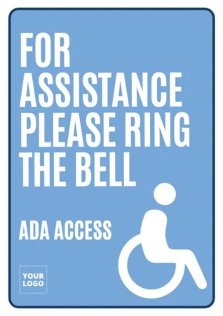 Edit signs for disabled