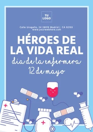 Edita un flyer del Día Internacional de los Enfermeros