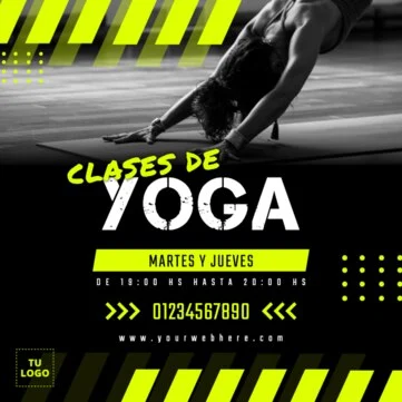 Editar una plantilla de Yoga o Pilates