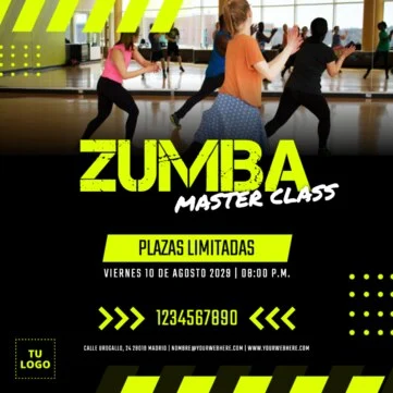 Edita un flyer de Zumba