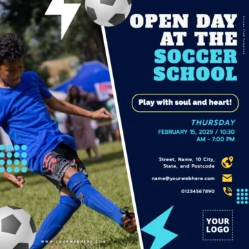 Edit an Open Day flyer