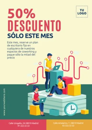 Edita un flyer de Alquiler de Oficina