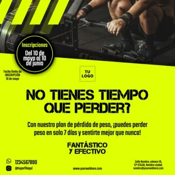 Edita un cartel de Fitness