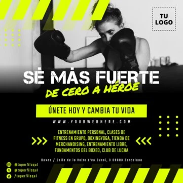Edita un cartel de Fitness
