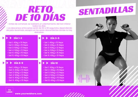 Edita un cartel de Fitness