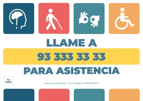 Editar un cartel para discapacitados