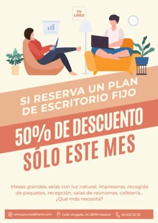 Edita un flyer de Alquiler de Oficina