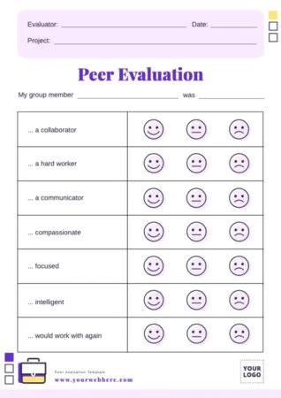 Edit a group evaluation template