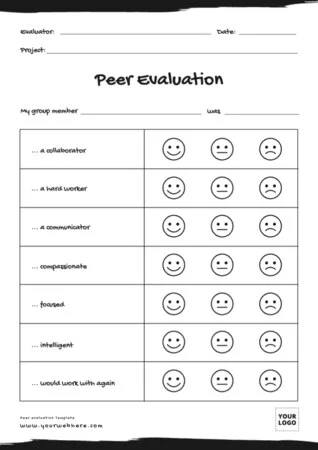Edit a group evaluation template